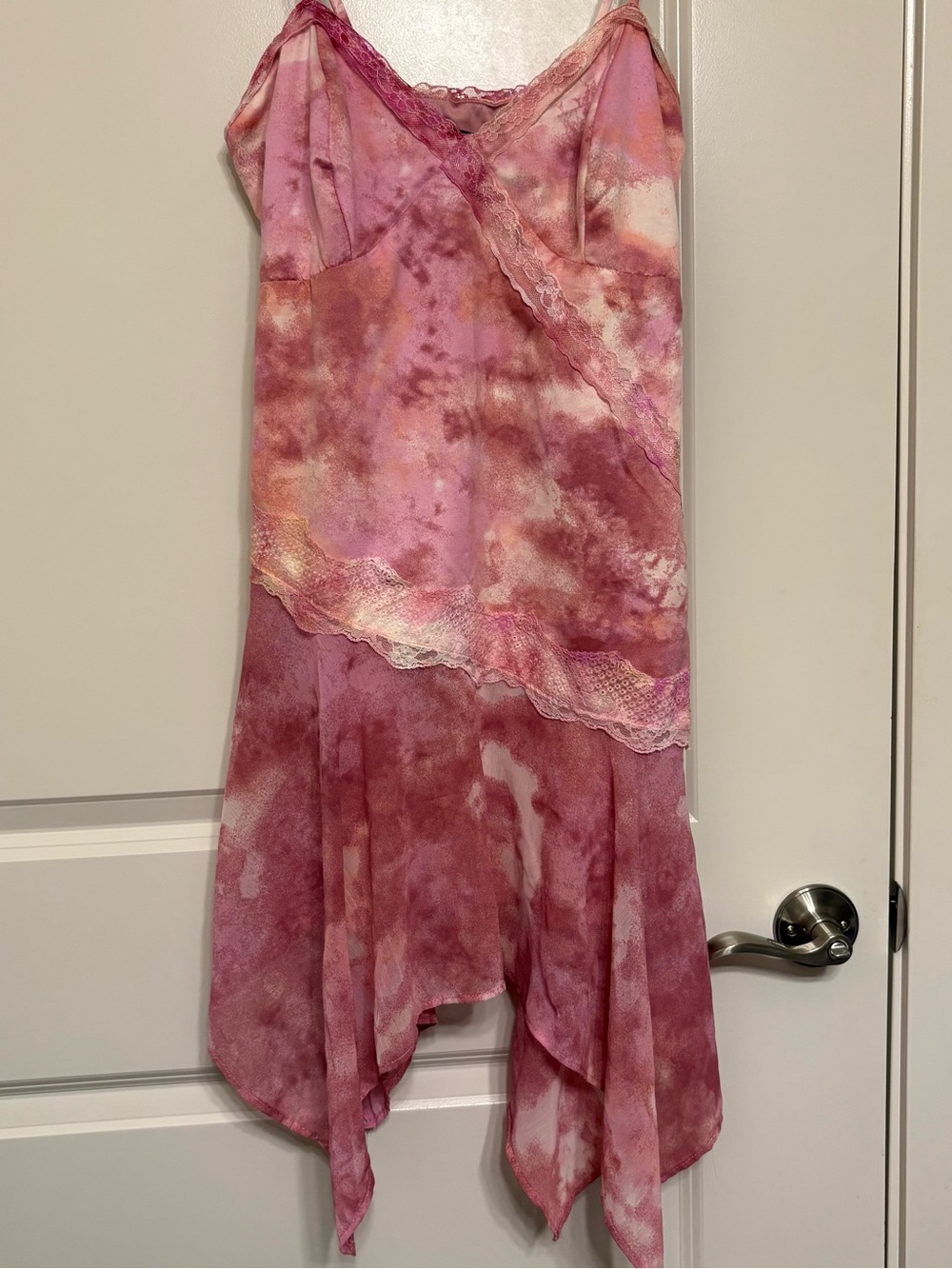 wild fable Pink Slip Dress with Lace Trim
